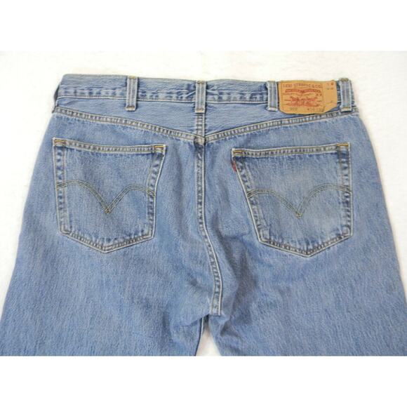 Levi's 501 jeans Men's 38 x 30 Regular Fit Straight blue denim pants button fly - Picture 8 of 12